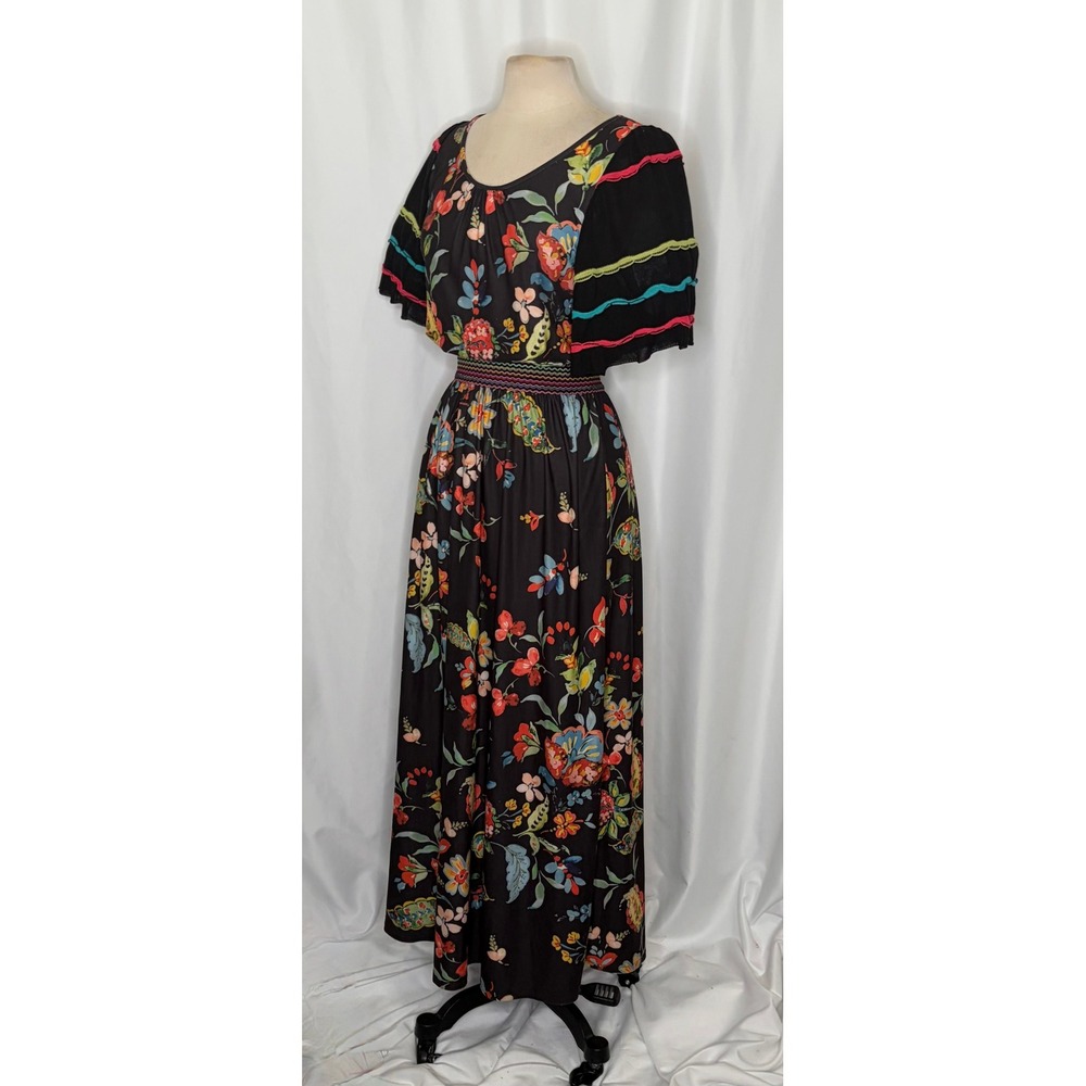 NWT!! Anthropologie ALDOMARTINS Catalonia Floral Paisley Maxi Dress Medium - Picture 6 of 16